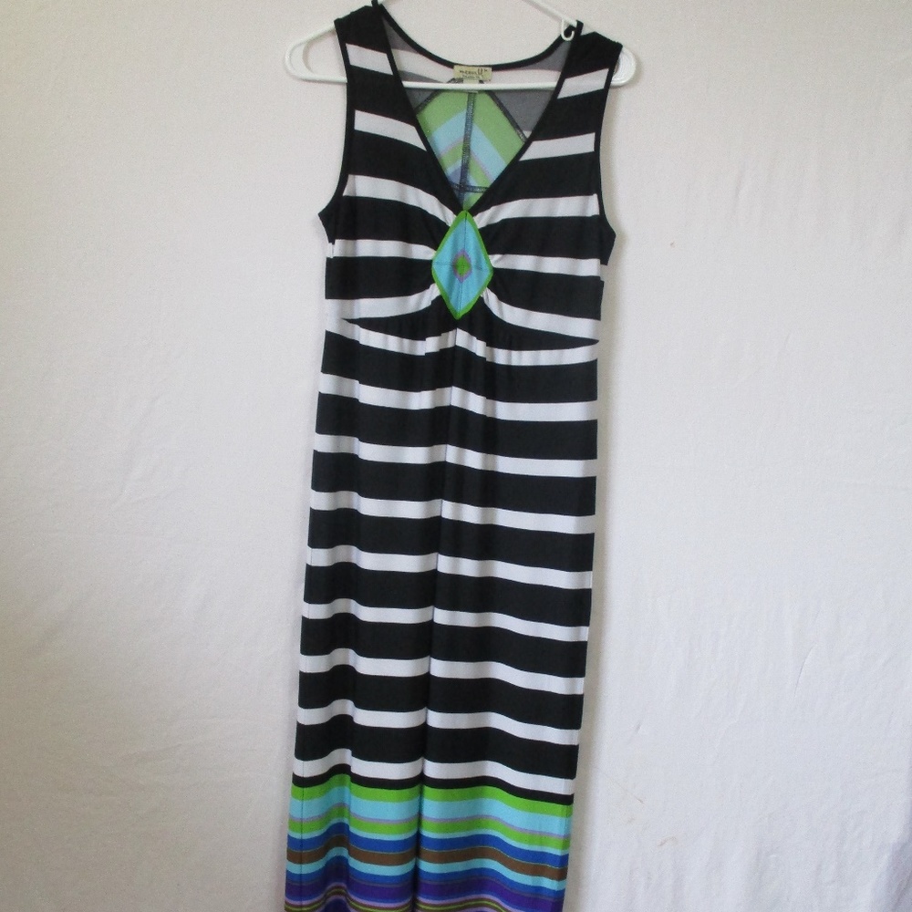 One World Live and Let Live Striped Maxi Dress